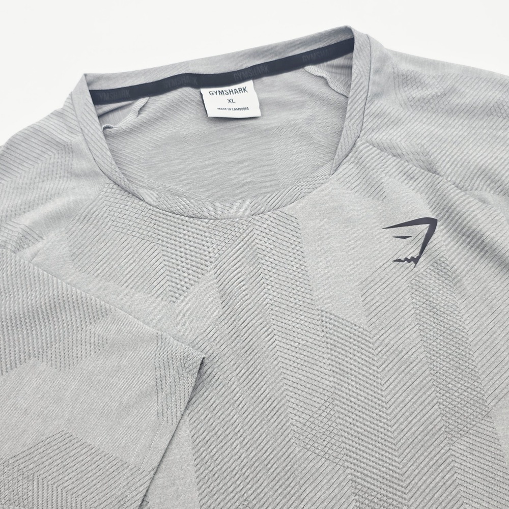 Gymshark Gray Apex T Shirt Mens XL Short Sleeve Stretch Training Performance Gym